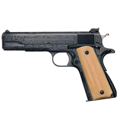 Colt Factory Engraved 38 Super Match